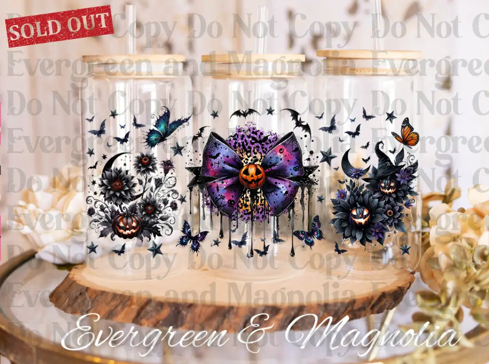 Poison, Witches, & Skulls Oh My! 16oz UvDTF Wrap Bundle