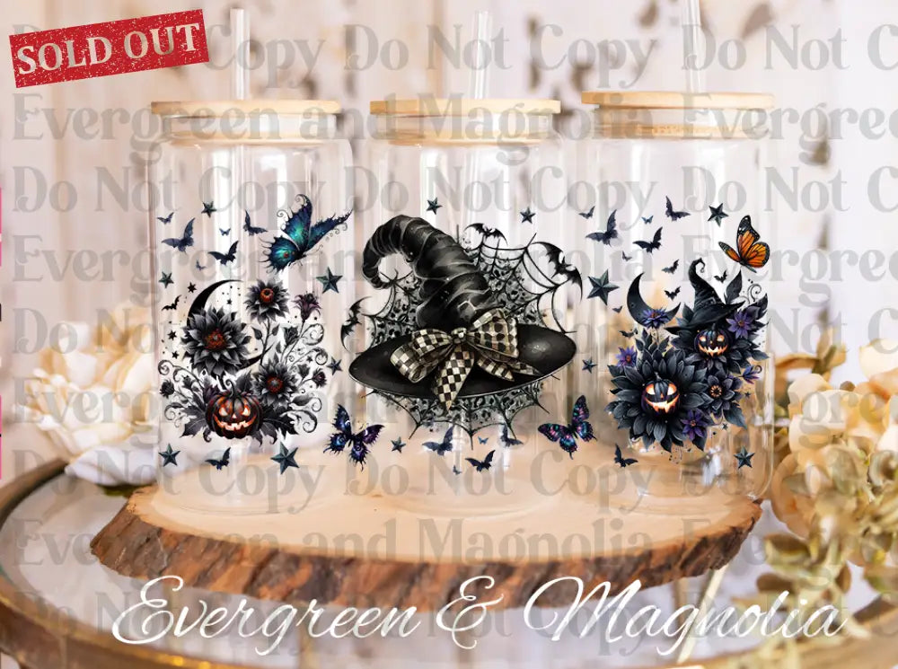 Poison, Witches, & Skulls Oh My! 16oz UvDTF Wrap Bundle