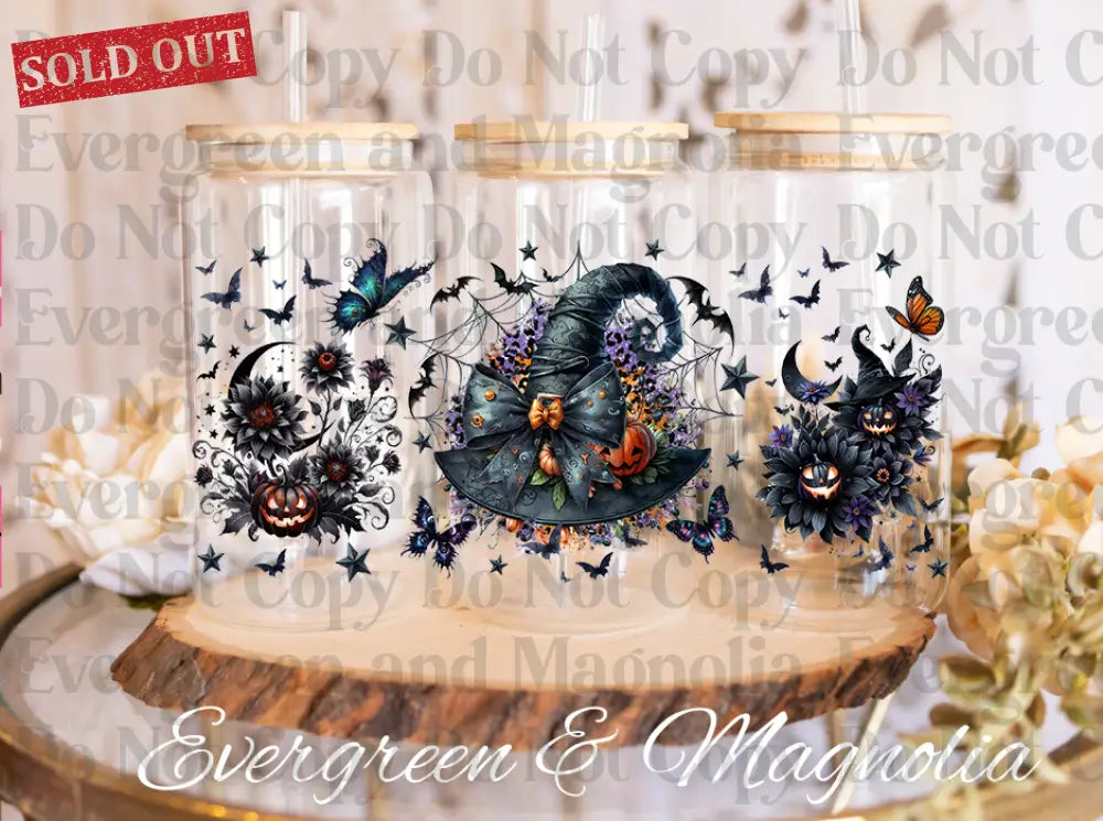 Poison, Witches, & Skulls Oh My! 16oz UvDTF Wrap Bundle
