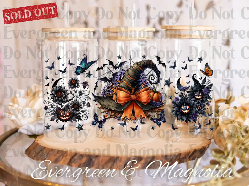 Poison, Witches, & Skulls Oh My! 16oz UvDTF Wrap Bundle