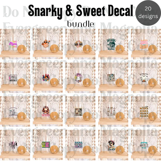 Snarky & Sweet UVDTF Decal Bundle