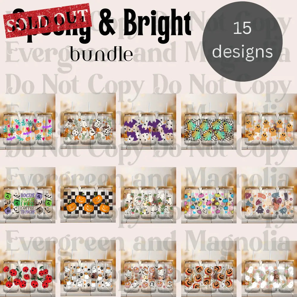 Spooky & Bright 16oz UvDTF Wrap Bundle
