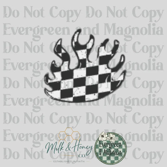 Checkered Flame 3D Collection