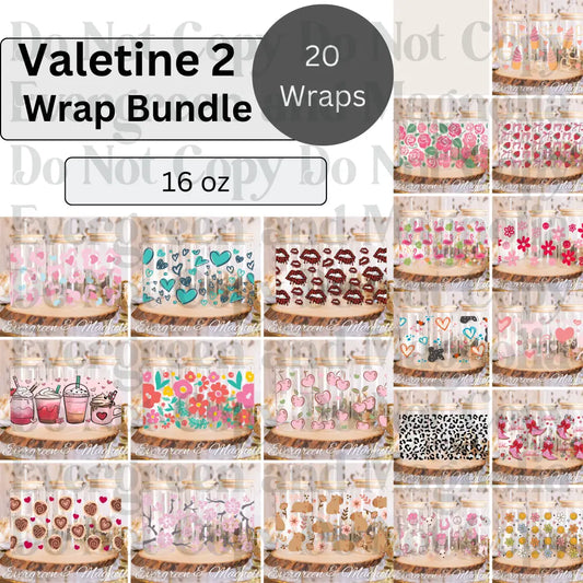 Valentine 2 16oz wraps *All 20 wraps included