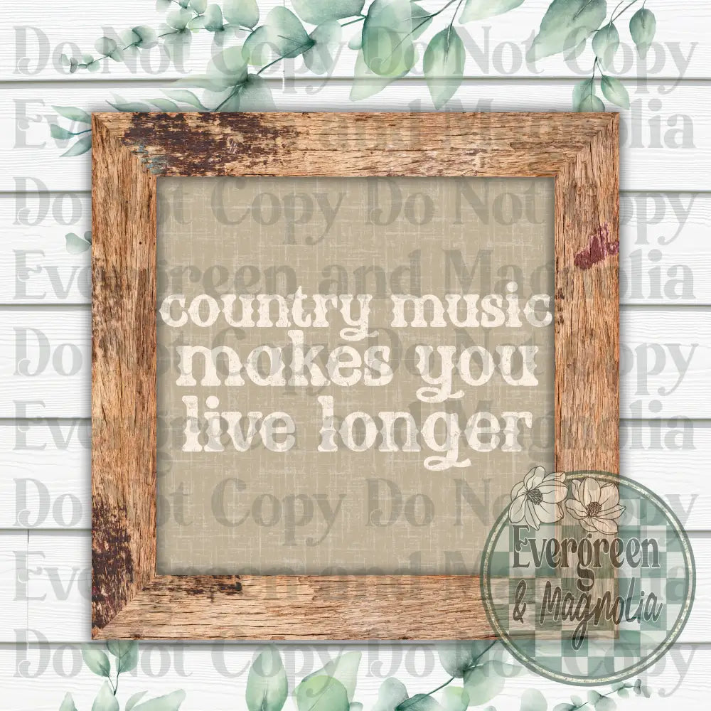 Country music makes you live longer (white)