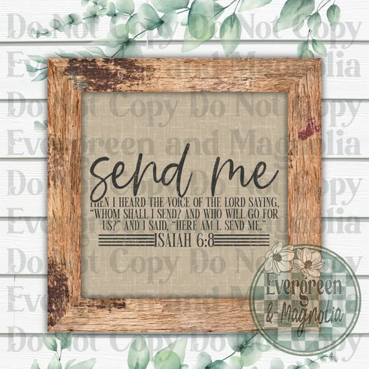 Isaiah 6:8 (black)