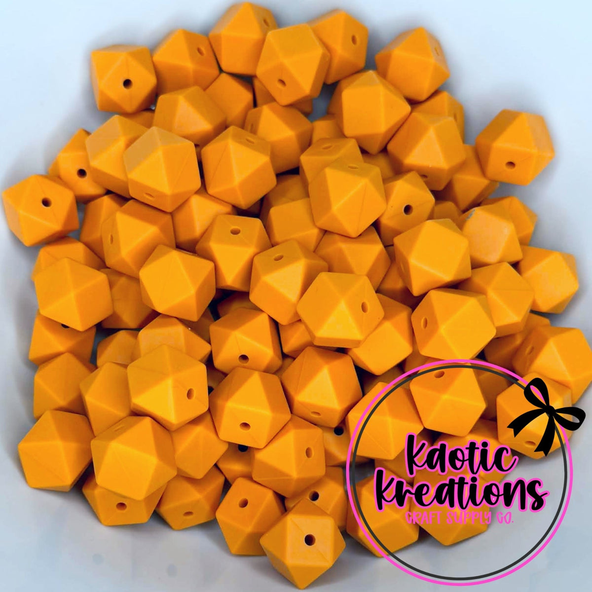 14MM HEXAGON PUMPKIN #97 (10ct)