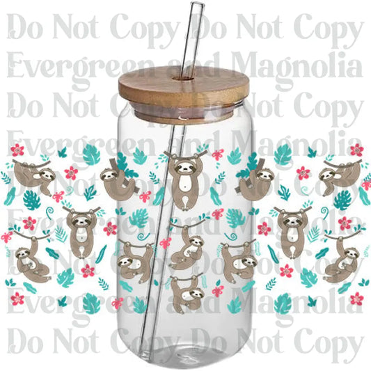 Sloth & Flowers