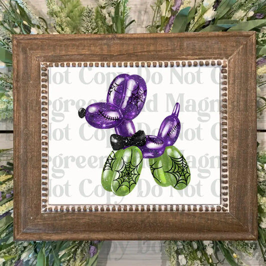 spider bow balloon dog1
